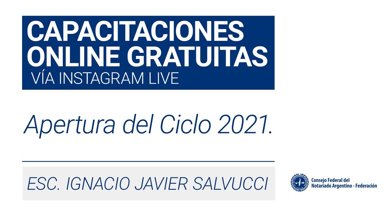 Apertura de las Capacitaciones - Ciclo 2021. - YouTube