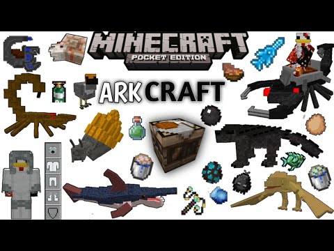 》ArkCraft Addon(Mod), Dinosaurios, armaduras, Armas, Creaturas ...