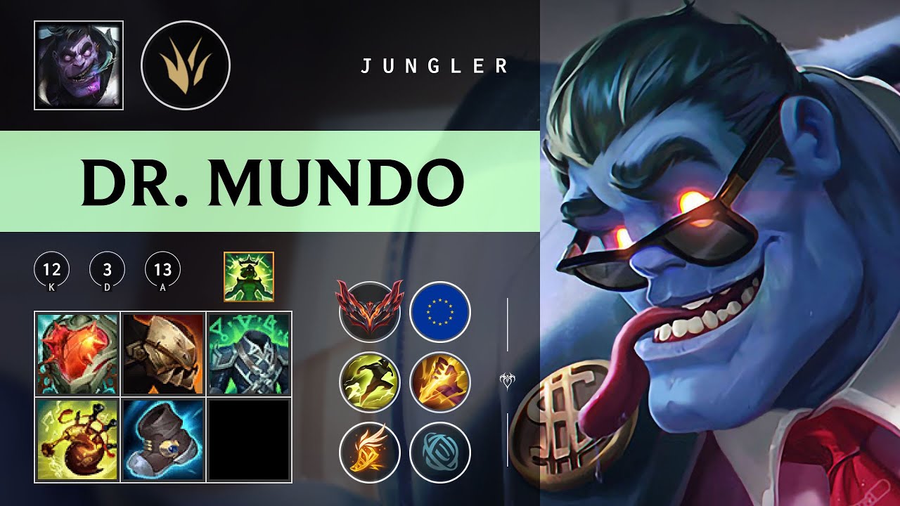 Dr. Mundo Jungle vs Evelynn - EUW Grandmaster Patch 26.01