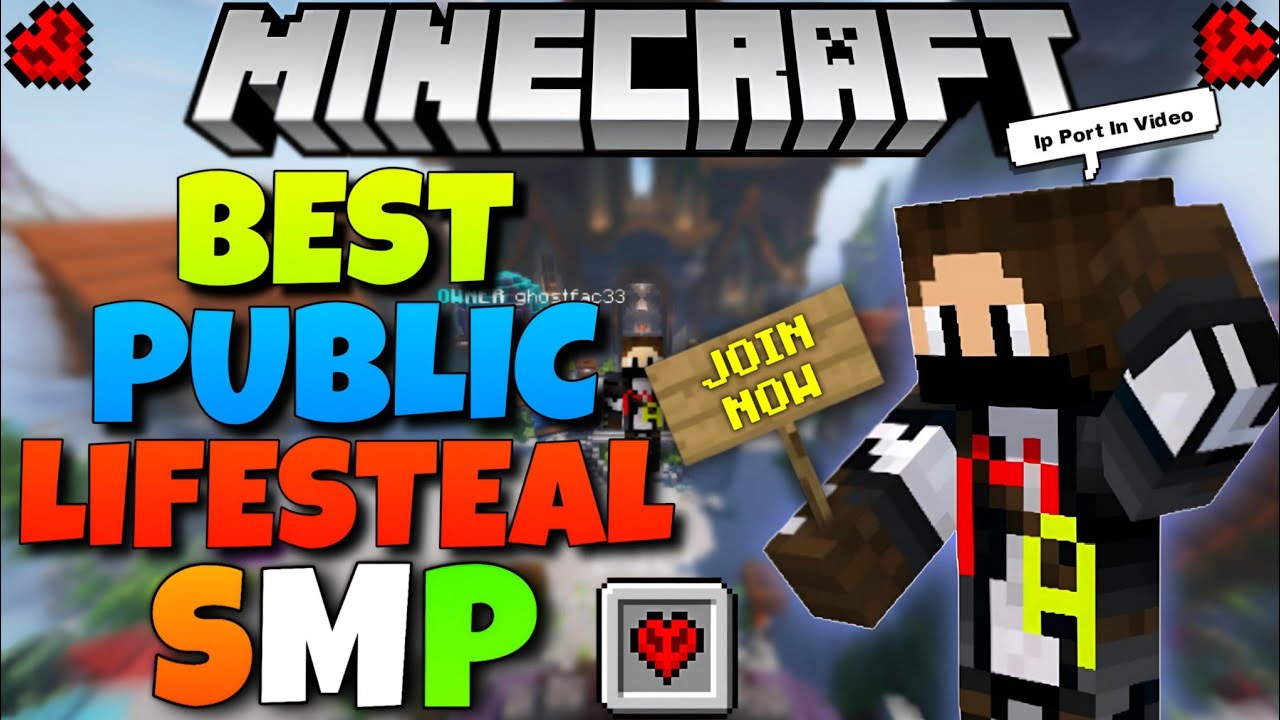 New Best LIFESTEAL Public Smp Server For Minecraft 1.21+4 | Java + Mcpe ...