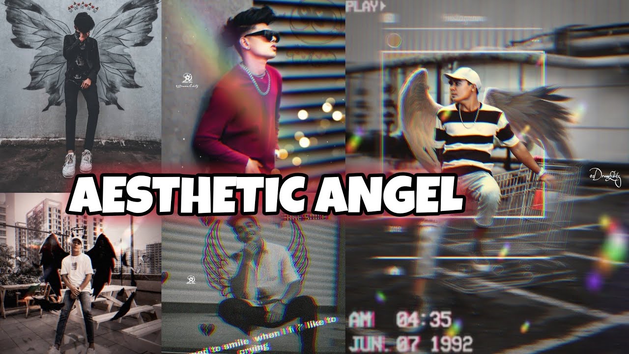 Aesthetic Angel wings photo Editing || Assthethic Photo Editing in Picsart - 01DreamEditz