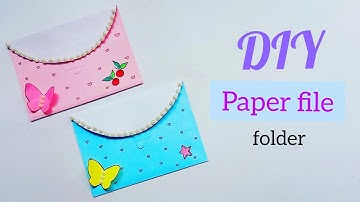 How to make Mini File Folder / DIY Paper Crafts Idea/diy mini file tutorial/DIY File Folder/DIY