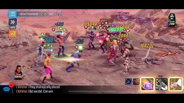 Marvel Strike force. Doom 2.3 Mutant boss node 1 shot!