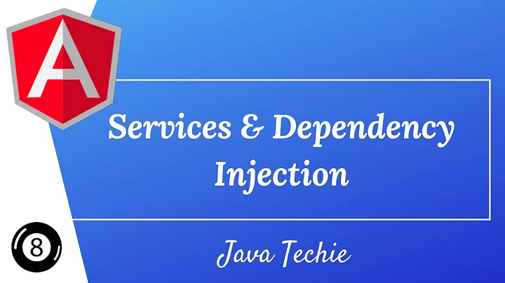 Angular 8 | Create Service & Dependency Injection | Java Techie