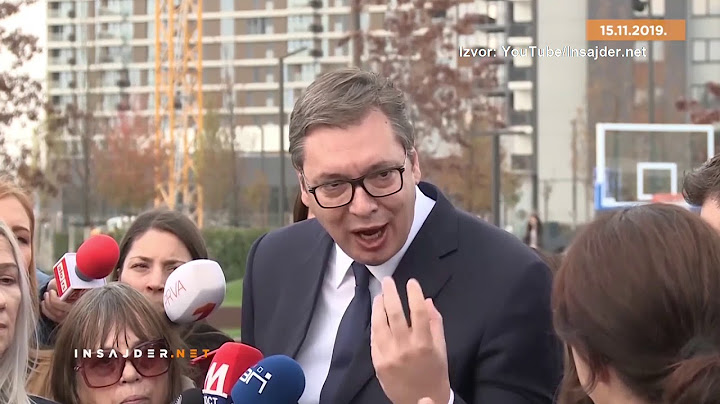 Novinari, nemojte da me prekidate