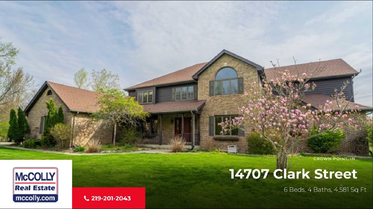 14707 Clark Street, Crown Point, IN MLS 491520 McColly YouTube