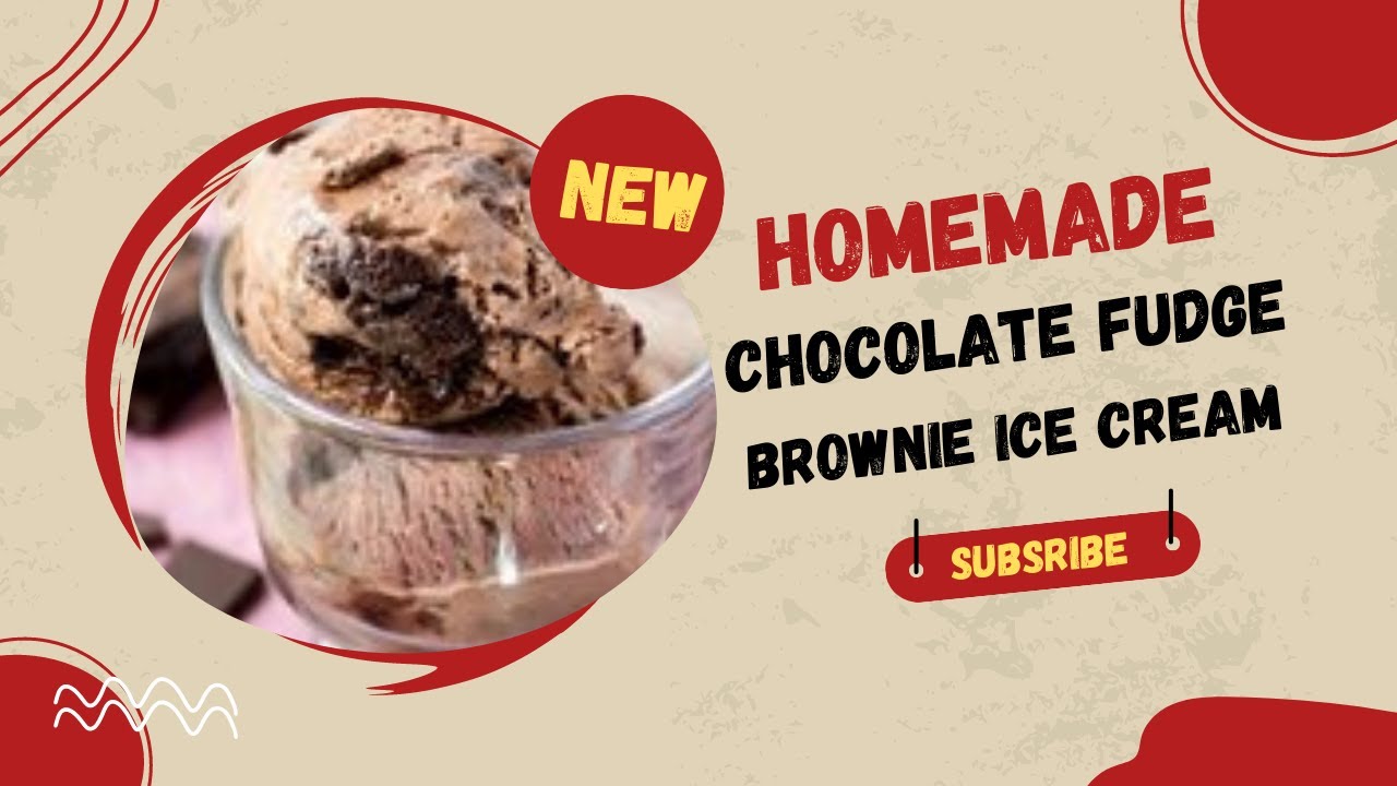 Homemade chocolate fudge brownie ice cream YouTube