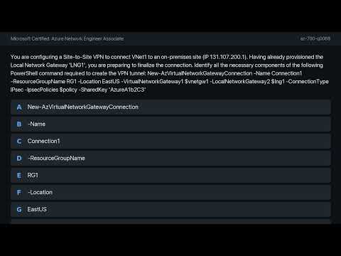 Certingo | Microsoft Certified: Azure Network Engineer Associate (AZ-700) — Question 68