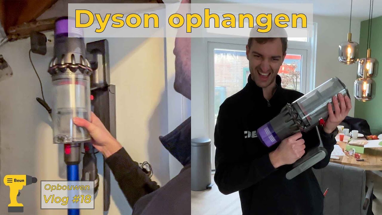Dyson stofzuiger Ophangen | Bouw Vlog 18