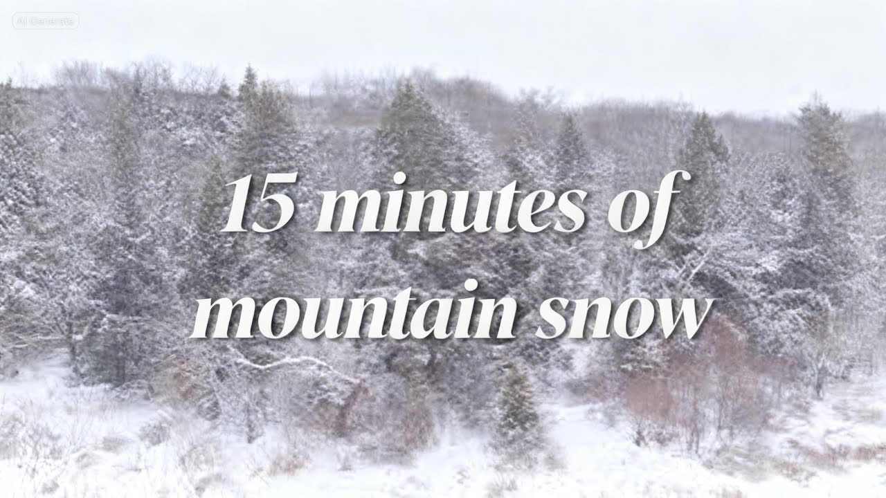 15 Minutes of Snowflakes on a February day