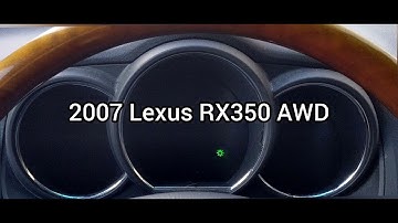 Lexus - RX350 - 2007 - AWD: Gauge Cluster Startup Sequence