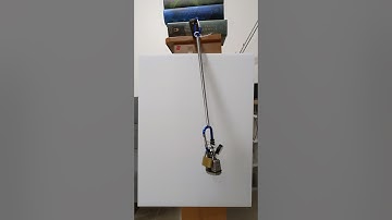 Elastic pendulum at internal resonance. Experiment.