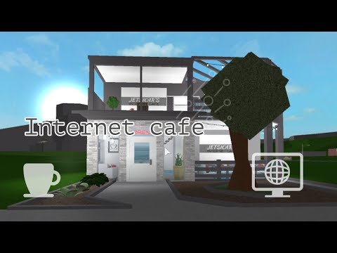 Bloxburg Internet Cafe Speedbuild Youtube - cookie cafe custom roblox bloxburg speed build youtube