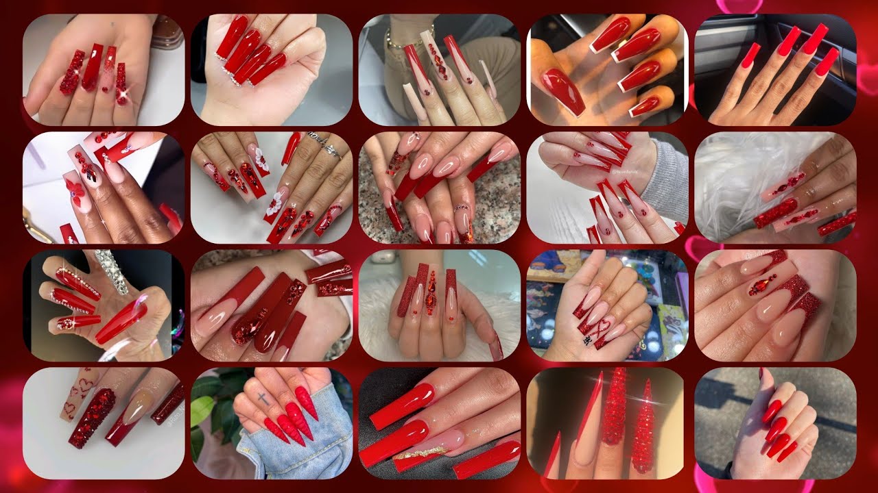 50+ Red Nail Art Designs to Fall in Love With - wide 7