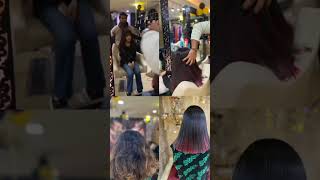 Colour Highlights Hand-Painted Or Swept On The Surface Of Random Sections Of Hair