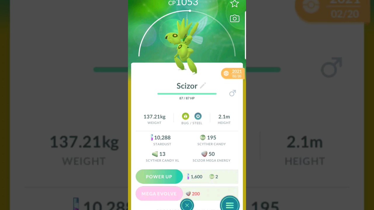 Transferring a shiny Scizor 