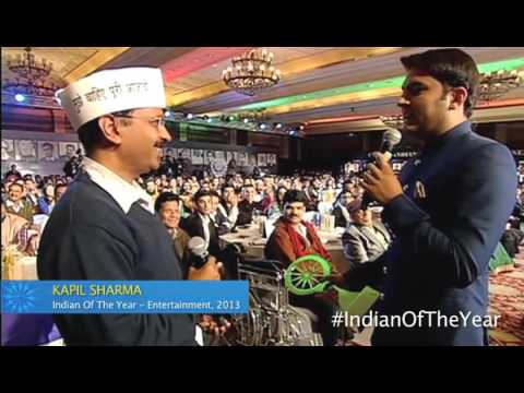 Kapil Sharma does a Comedy Nights with Kejriwal at Indian of the Year 2013