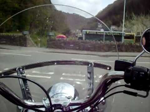 Harley Davidson Softail Heritage at Lynmouth Devon