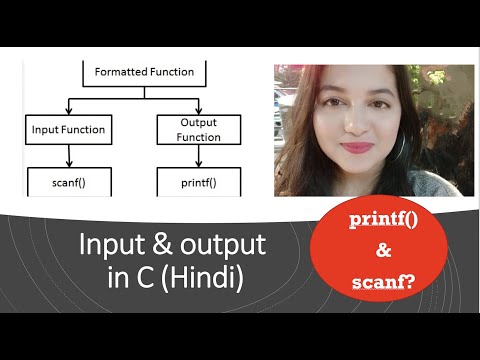 Input and Output in C program| scanf() vs printf() |C language tutorial |Course for beginners| Hindi