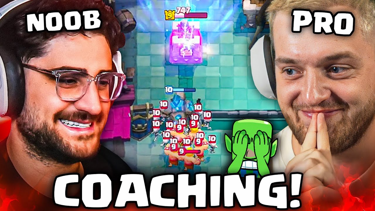 🤣😨Ich = E-Sportler, coache Eligella in Clash Royale! | FUNNY Coaching mit -5000 IQ Play!