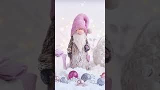 Winter new year retro sculpture old man Animated