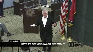 11/10/21 Mayor's Service Awards, Morning Session