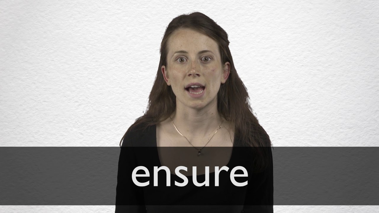 How To Pronounce ENSURE In British English YouTube