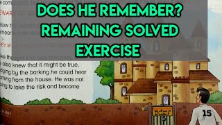 Grade 5 | Does He Remember | Unit 2 | Oxford Modern English | Solved Exercise (Part 2)