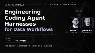 Engineering Coding Agent Harnesses for Data Workflows | Snowflake × Future AGI