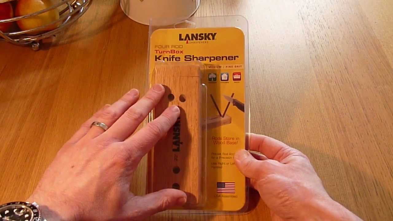 Lansky Diamond/Ceramic 4-Rod Turn Box Knife Sharpener