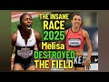 OMG THE MOST INSANE 100M RACE OF 2025 MELISA HUMBLED PRANDINI