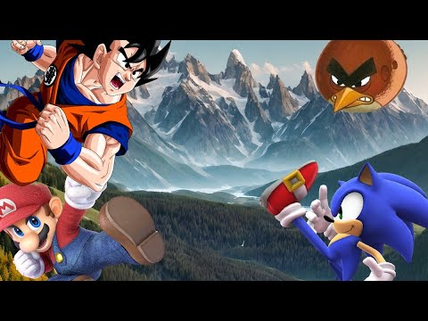Mario vs Sonic vs Goku vs Red (all forms in my opinion)