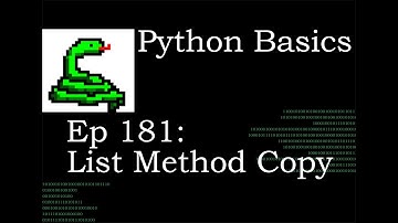 Python Basics List Copy Method