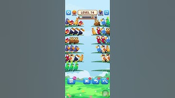 BirdSet Color Sort Puzzle Level 74 #Shorts