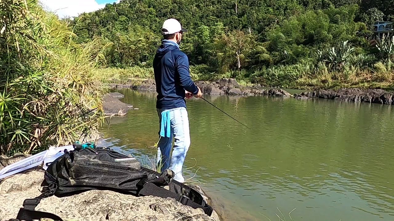 Pal' río a pescar guapotes resbalosos!!!