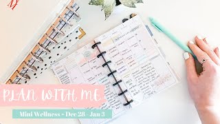 PLAN WITH ME | Mini Wellness Warrior happy planner ~ Dec 28th - Jan 3rd