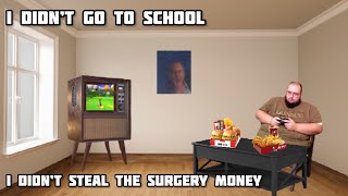 WingsOfRedemption didn’t go to school and didn’t steal the surgery money