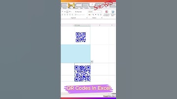 Barcodes And QR Code In Excel #shorts 4