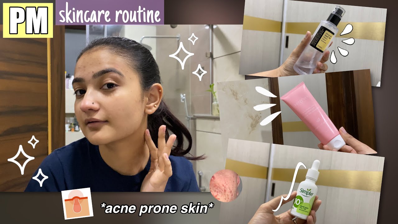 How to get rid of ACNE & ACNE SCARS fast *my night time skincare ...