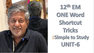 12th Maths One word Unit-6||EM||Shortcut||Kumar