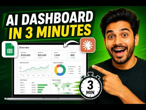 Build a Google Sheets Dashboard with One Claude AI Prompt in 3 Minutes (No Company Data!)