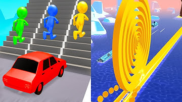 Shape shifting VS Spiral Roll - All Level Gameplay Walkthrough Android iOS Ep14