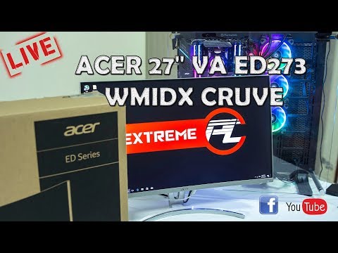 [ExtremePC สด] ACER 27 VA ED 273 จอ CRUVE โค้งๆในราคา 8990 บาท รองรับ FreeSync