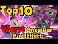 Top 10 Worst Once Per Duel Effects in YuGiOh