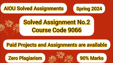 AIOU BS English Solved Project | Course Code 9066