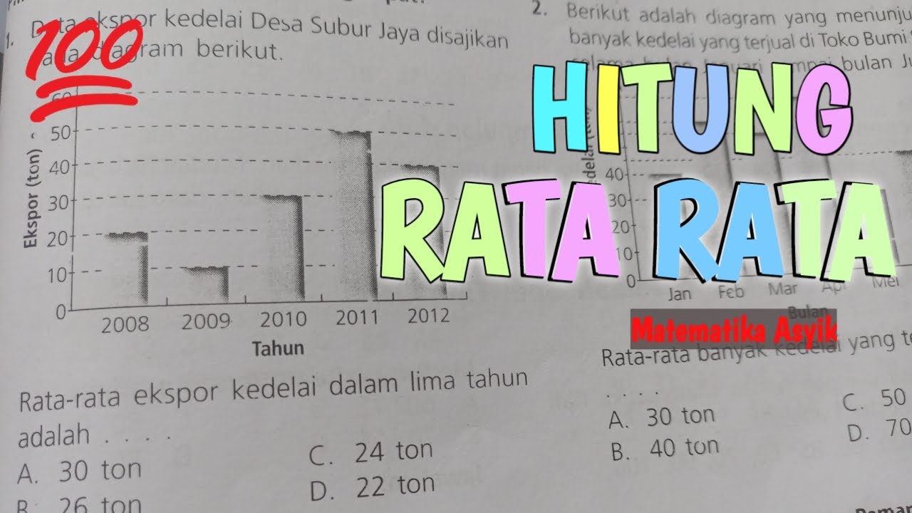 Menghitung rata rata pada diagram batang (SD) - YouTube