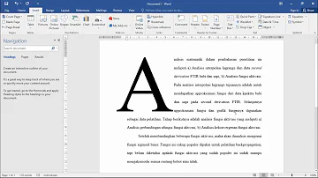 How do I make large letters in Word?