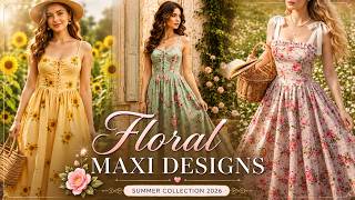 Beautiful Floral Maxi Dress Designs 2026 🌸 screenshot 4
