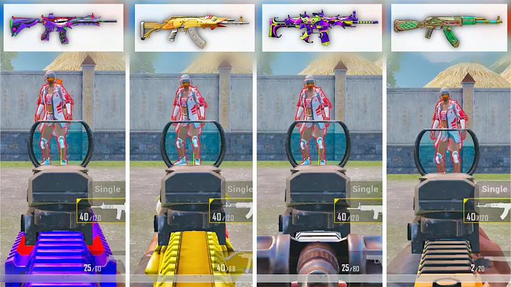 M416 vs M762 (Beryl) vs Scar-L vs AK-47 Damage Test | PUBG MOBILE | BGMI Compare weapons part 1