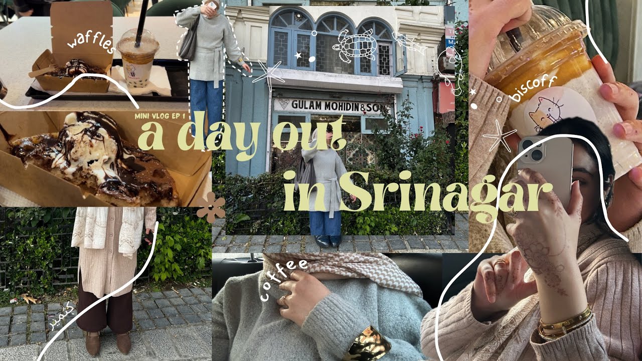 A Day in Srinagar 𐙚｡⋆✧˚ | Mini Vlog 🎀 | Shopping and Food | Day in KASHMIR 🫧